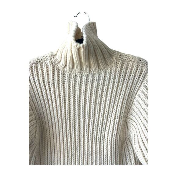 Zara Women's Alpaca Wool Jacket Zip Up Beige made in Italy Size Medium - Picture 8 of 10